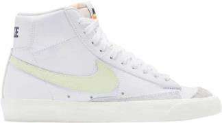 Nike Blazer mid '77 Kvinde White Sneakers Str 40 - Læder hos Magasin