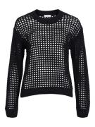 Object Objcharlie L/S Knit Pullover Noos Kvinde Black/col Toppe Str L ...