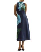 Ted Baker Timava Cowl Neck Midi Slip Dress Kvinde Navy Maxi Kjoler Str...