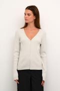 Karen by Simonsen Opeyakb Cardigan Kvinde Egret Cardigans Str L - hos ...