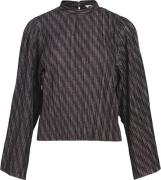 Object Objlux L/S TOP 124 Kvinde Multi Langærmede Bluser Str L - hos M...