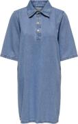 ONLY Onlgry S/S Dress DNM AZG Kvinde Light Blue Denim Korte Kjoler Reg...