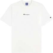 Champion Crewneck Tshirt Mand White Kortærmede T-shirts Str L - Bomuld...