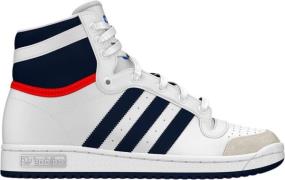 adidas TOP TEN HI C Ftwwht/dkblue/powred Sneakers Str 30 - Læder hos M...