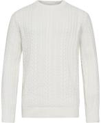 McNeal Cable Knit Mand Offwhite Sweaters Str L - Bomuld hos Magasin