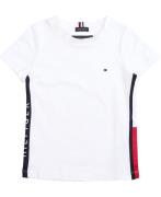 Tommy Hilfiger Tommy Flag TEE S/S Str 5 år / 110 cm - White Kortærmede...