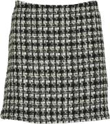 Minus Renete Short Skirt Kvinde Black Checked Korte Nederdele Str 40 -...