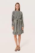 Soaked in Luxury Slmolly Shirt Dress LS Kvinde Irregular Stripes Beige...