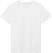 Les Deux Nørregaard Tshirt Tonal Mand Hvid Kortærmede T-shirts Slim Fi...