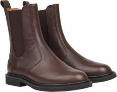 Lovelies Felline Ankle Boots With Elastic Kvinde Dark Brown Ankelstøvl...