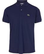 Lacoste Short Sleeved Ribbed Collar Shirt Mand Blå Kortærmede Poloer C...