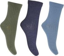 mpKids Wool rib Socks 3-pack Str 29/32 - Brun Strømper Uld hos Magasin