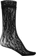 Sui Ava Flower Lace Socks Ankelstrømper Str 37-41 - hos Magasin