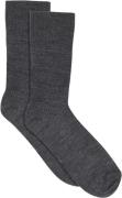 mpWoman Fine Wool rib Socks Ankelstrømper Str 40/42 - Uld hos Magasin