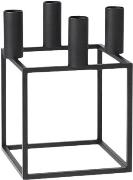 Audo Copenhagen Kubus 4, Candle Holder, Black Sort Str 14x14 cm. - Kro...