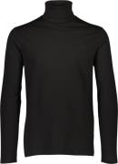 Lindbergh Tshirt med Rullekrave Mand Sort Langærmede T-shirts Slim Fit...