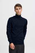 Casual Friday Cfkonrad Merino Roll Neck Knit Mand Navy Turtlenecks Str...