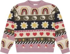 The New Tnliza Jacquard Pullover Str 110-116 cm/5-6 år Piger - Multi S...