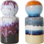 HK Living 70s Ceramics Pepper & Salt jar Stargaze Multi - Salt & Peber...