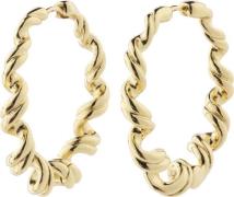 Pilgrim Larisa Recycled Earrings Goldplated one size - Creoler hos Mag...