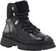 Bianco Unao City Hiker Boot #C Kvinde Black Croco Vinterstøvler Str 40...