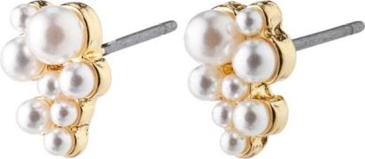 Pilgrim Relando Pearl Earrings Goldplated one size - Ørestikker hos Ma...