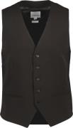 Lindbergh Mens Waistcoat for Suit Mand Sort Veste Str 46 - hos Magasin