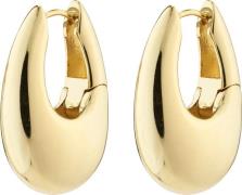 Pilgrim Autumn Chunky Retro Hoop Earrings Goldplated one size - Creole...