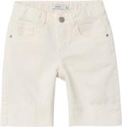 Name It Nkfrose Wide TWI L Shorts 8315zu Str 128 - Whisper White Short...