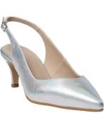 Gardenia Dakota Kvinde Holographic Silver Slingbacks Str 40 - Læder ho...