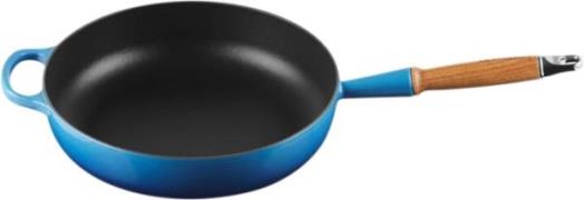 Le Creuset Stegepande M/træht 28 Azure Azure Blue Str 28cm - Stegepand...