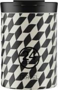 24Bottles Termokrus Travel Tumbler - Groovy White - 350 ml Multi Str 8...