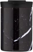 24Bottles Travel Tumbler 350 ml Black Marble Sort - To-go-kopper Stål ...