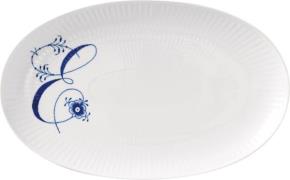 Royal Copenhagen Alfabet Asiet, E, 23,5 cm Hvid Str 23,5 cm - Serverin...