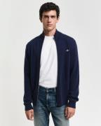 Gant Extrafine Lambswool ZIP Cardigan Mand Marine Cardigans Str XXL - ...