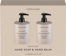 Löwengrip Healthy Glow Hand Soap & Hand Balm kit 2x300 ml - Hudplejesæ...