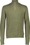 Lindbergh Ecovero Half zip L/S Knit Mand Grøn Turtlenecks Str M - hos ...