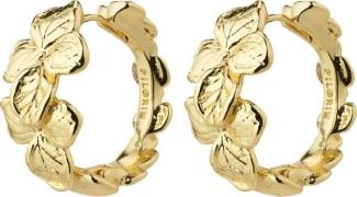 Pilgrim Echo Recycled Hoop Earrings Goldplated one size - Creoler hos ...