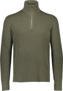 Lindbergh Half zip rib Knit Mand Army Turtlenecks Str L - hos Magasin