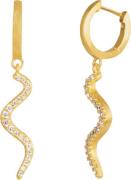 ByBiehl Wave Sparkle Hoop Mini One size - Creoler hos Magasin