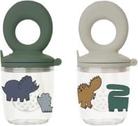 Liewood Miranda Printed Food Feeder 2pack ONE SIZE - Kopper hos Magasi...