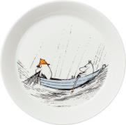 Moomin Arabia Mumi Tallerken 19cm TRO MOD SIN Oprindelse Gråmeleret St...