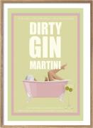 Poster & Frame Jenny Liz Rome Dirty Gin Martini Flerfarvet Str 30 x 40...