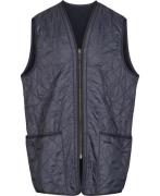 Barbour Polarquilt Waistcoat/zipin Liner Mand Blå Veste Str L - hos Ma...