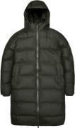 Rains Alta Longer Puffer Jacket W3t4 Kvinde Green Regnjakker Str L - h...