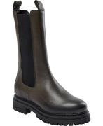 Cashott Cashannah Chelsea High Cut Leather Kvinde Olive Chelsea Boots ...