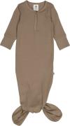 Müsli by Green Cotton Rib l/s Knot Gown Str 44 - Walnut Heldragter Bom...