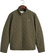 Gant Quilted Windcheater Mand Juniper Green Termojakker Str XXL - hos ...