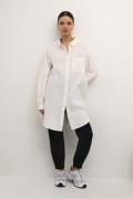 Kaffe Kanaya Shirt Tunic Kvinde Chalk Tunikaer Str 40 - Bomuld hos Mag...