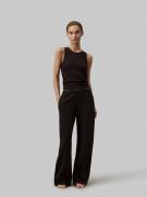 Calvin Klein Wide LEG Pant Natbukser Str L - hos Magasin